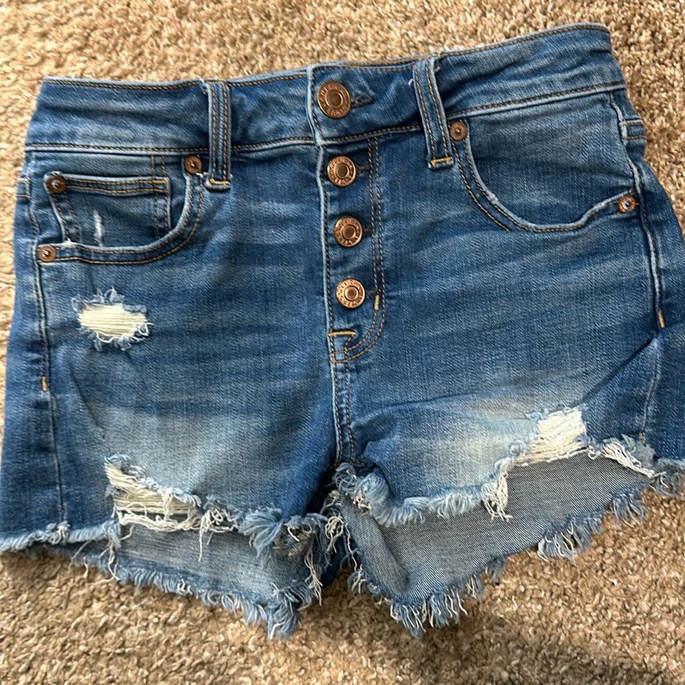 American eagle super stretch denim shorts